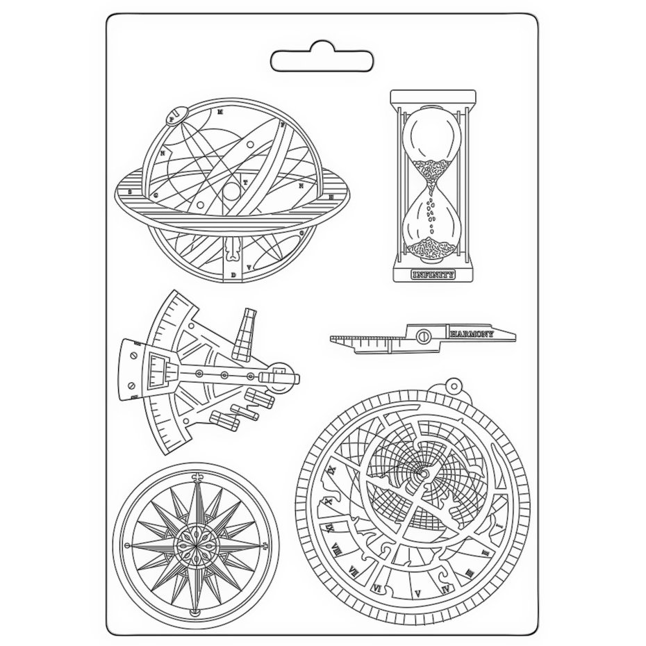 Stamperia Moule Cosmos Infinity Compass