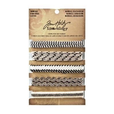 Tim Holtz Trimmings Natural Black/Cream