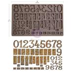 Prima Marketing Finnabair Moule Letterpress Numbers