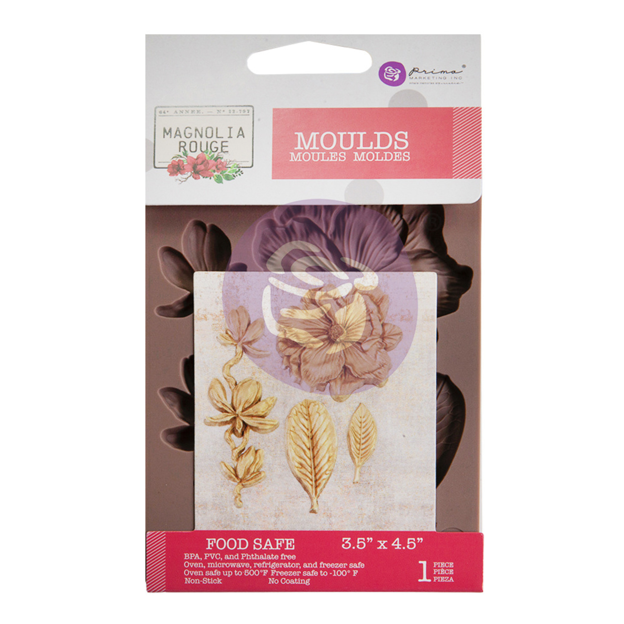 Prima Marketing Moule Magnolia Rouge